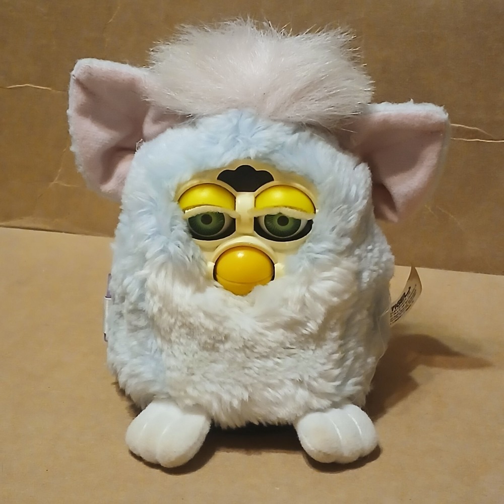 1999 Vintage Tiger Electronics Gen 1 Furby Baby Blue Pink Green Eyes 70-940